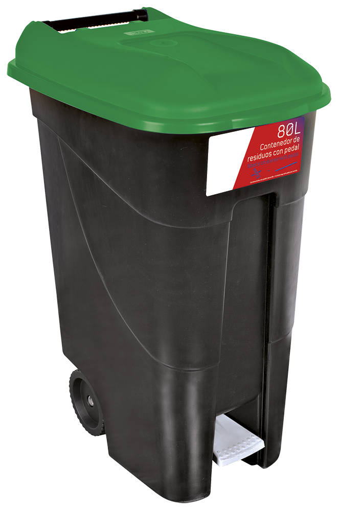 Contenedor de desperdicios 80L serie GO Verde