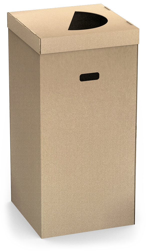 Paperera de cartó per a esdeveniments 128 L