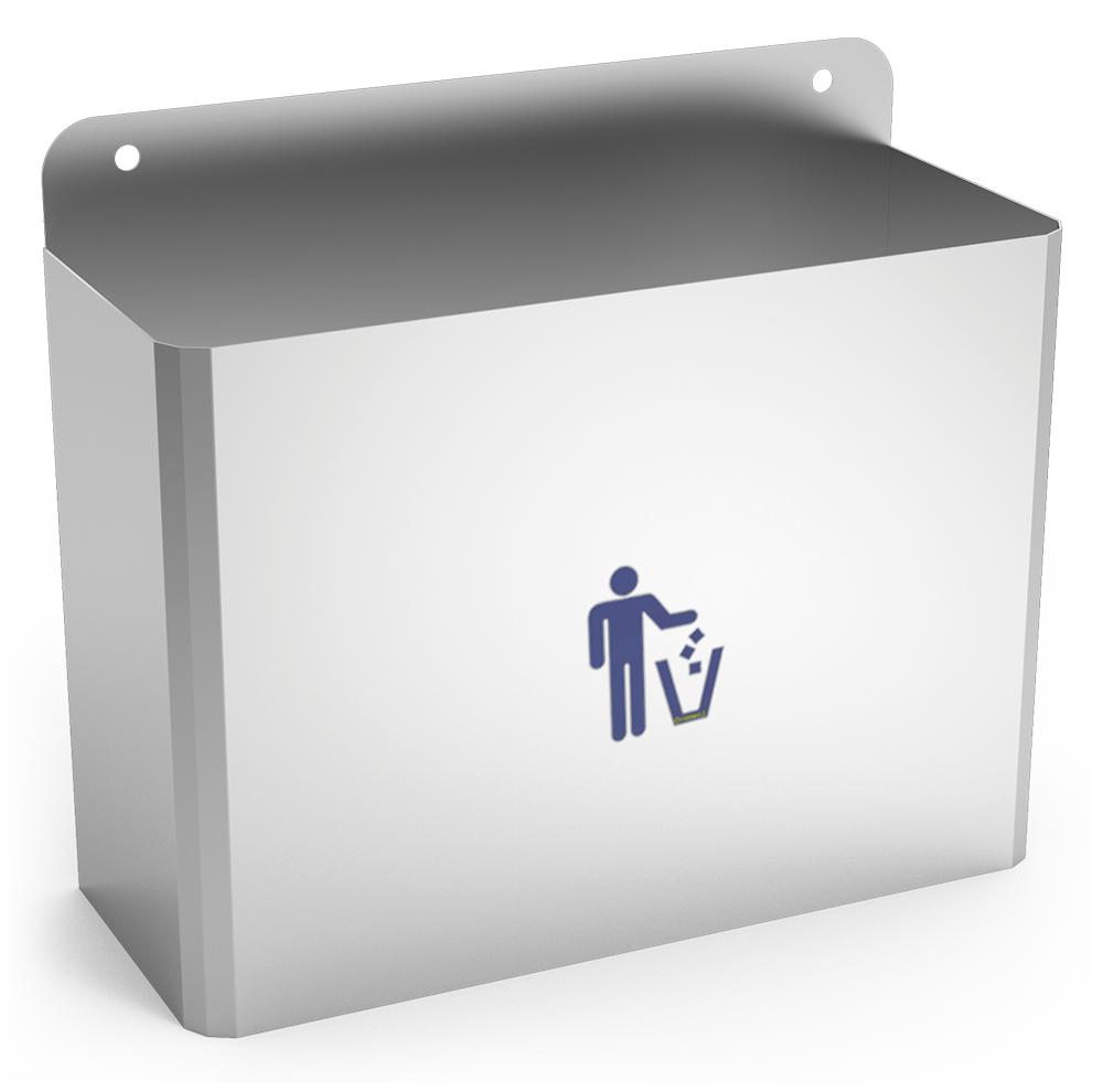 Papelera mural o de sobremesa inox