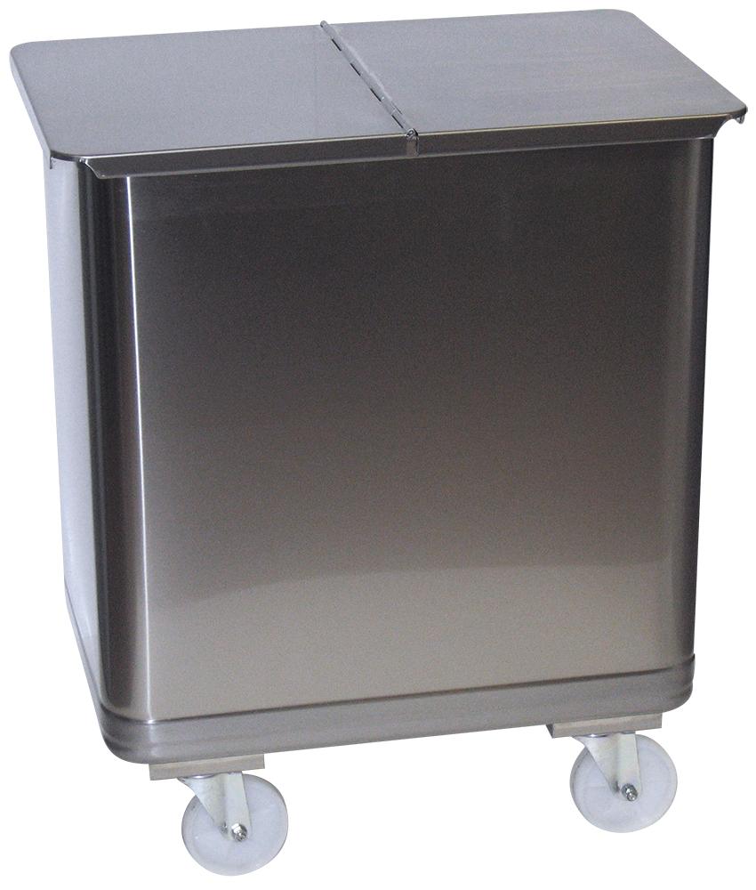 Contenidor *inox amb tapa i rodes especial forn