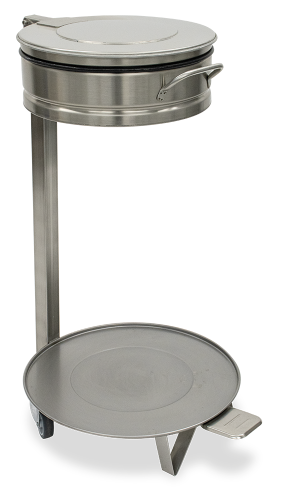 Contenidor porta-bosses amb tapa i rodes