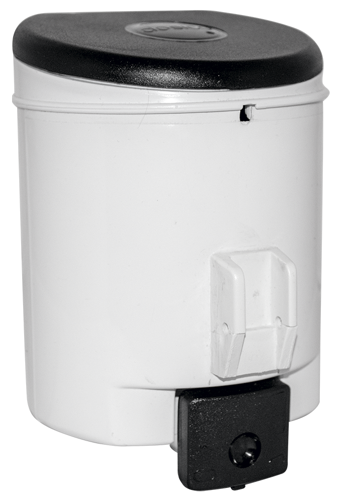 Dosificador de jabón de plástico blanco 1L