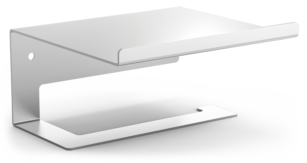 Portarollos papel higiénico con repisa