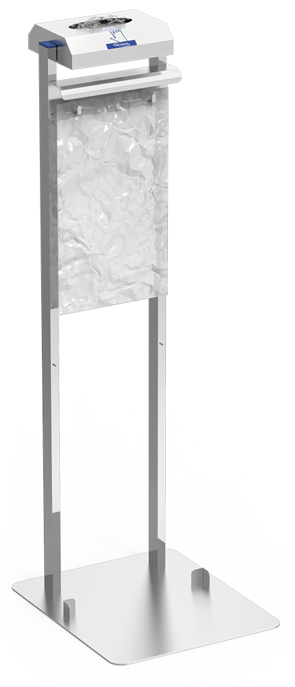 Conjunto dispensador de guantes y bolsas colgantes