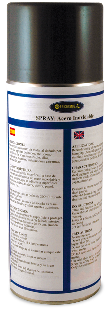 Spray de acero inox