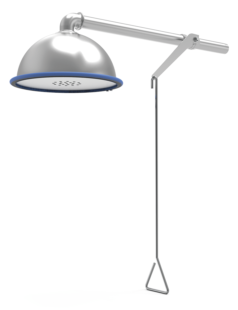 Ducha mural de emergencia