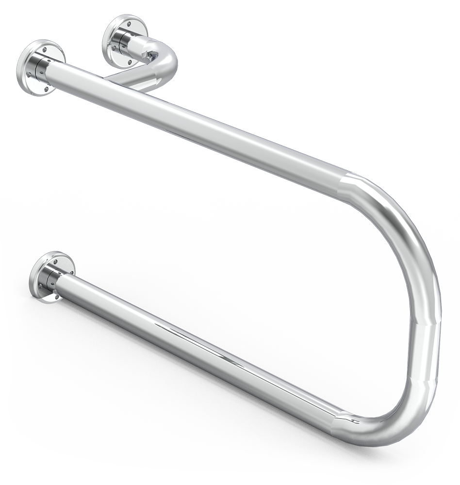 Barra de apoyo inox mural para lavabo