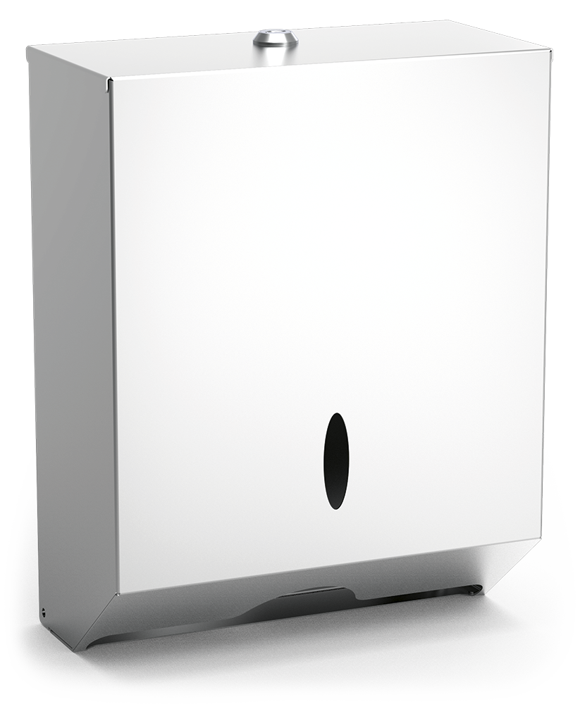 Dispensador en acero inox de toallas de papel