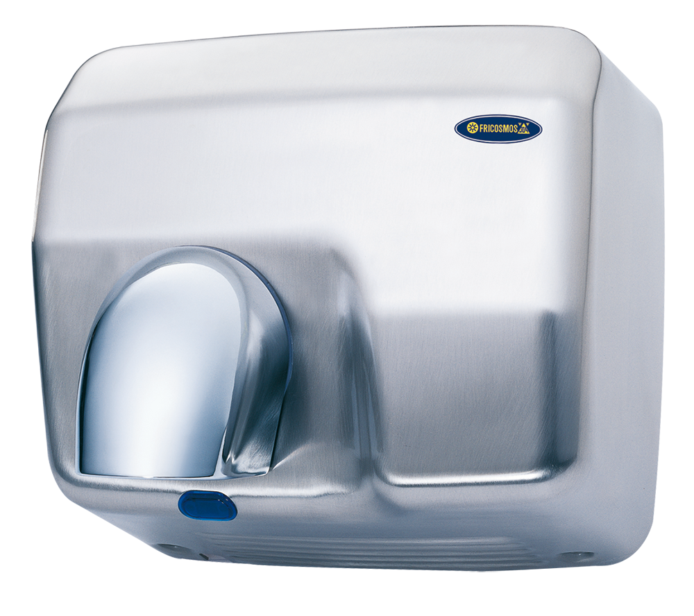 Secamanos óptico inox satinado con tobera