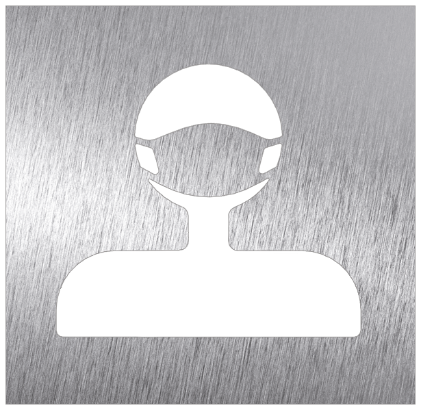 Pictograma *inox *Covid - Ús obligatori de màscara