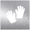 Pictograma inox Covid - Guantes