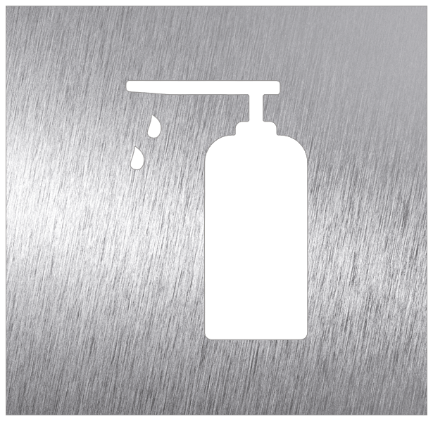 Pictograma *inox *Covid - Lloc de gel hidroalcohòlic