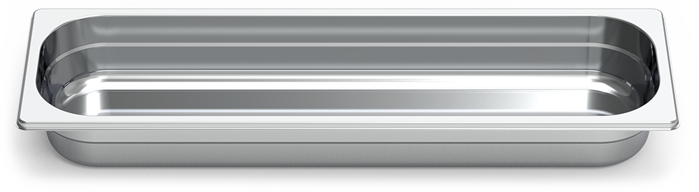 Cubeta gastronorm inox 2/4 (530x162 mm)
