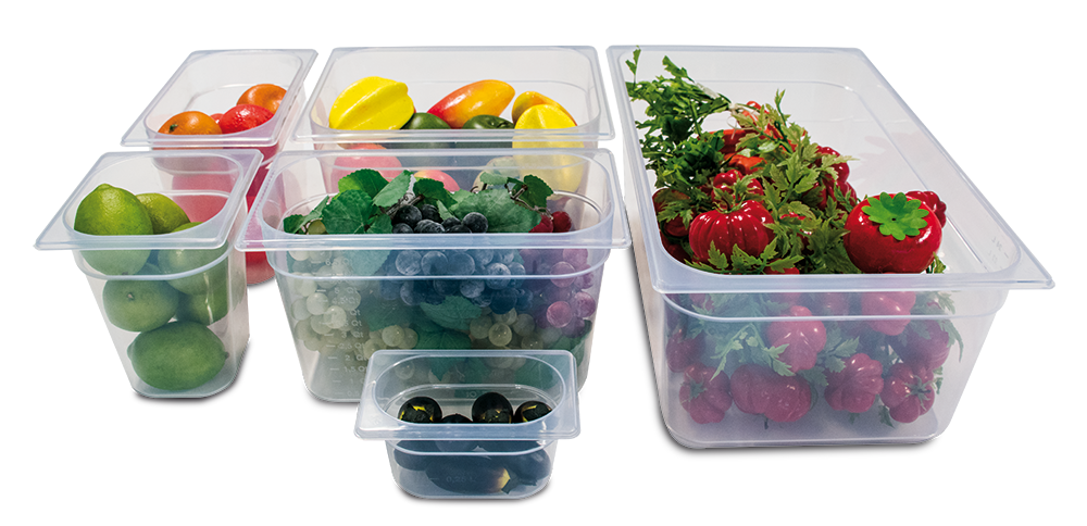 Recipientes de polipropileno con medidas Gastronorm