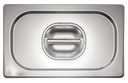 Tapa inox para cubeta Gastronorm 1/4