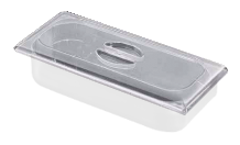 Tapa plana de policarbonato para cubeta de heladería