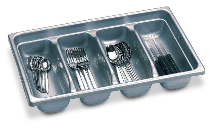 *Cubertero plàstic gris *GN 1/1