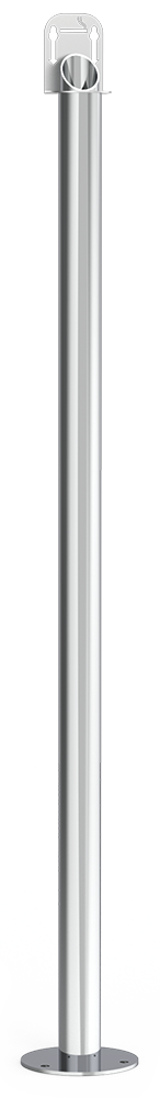 Cendrer *inox per a espais reduïts dempeus