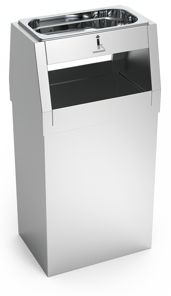 Cenicero inox papelera