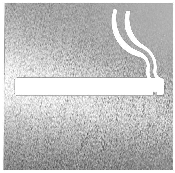 Pictograma inox - Permitido fumar