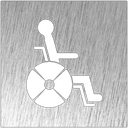 Pictograma *inox - Lavabo discapacitats