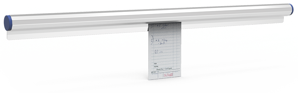 Porta notas inox mural