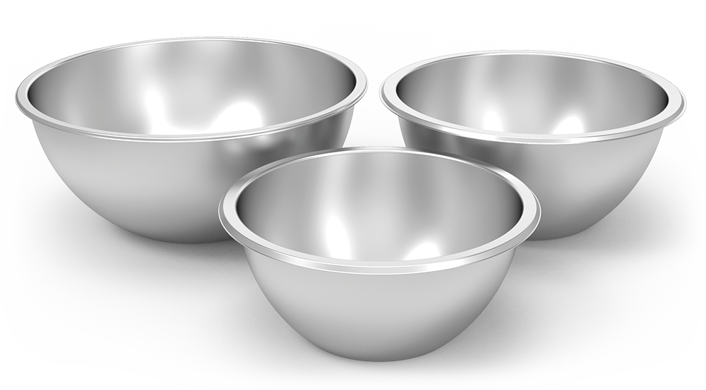 *Bowl d'acer inoxidable