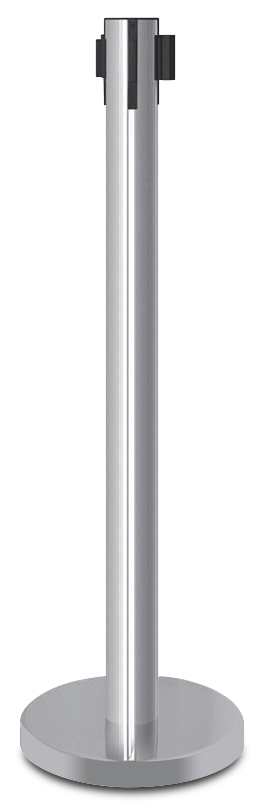 Columna de senyalització amb cinta