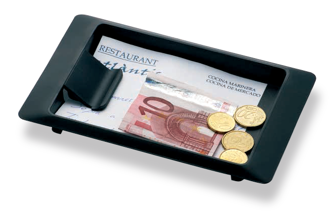 Bandeja de cambio rectangular con clip