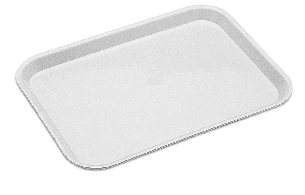 Bandejas de presentación blancas