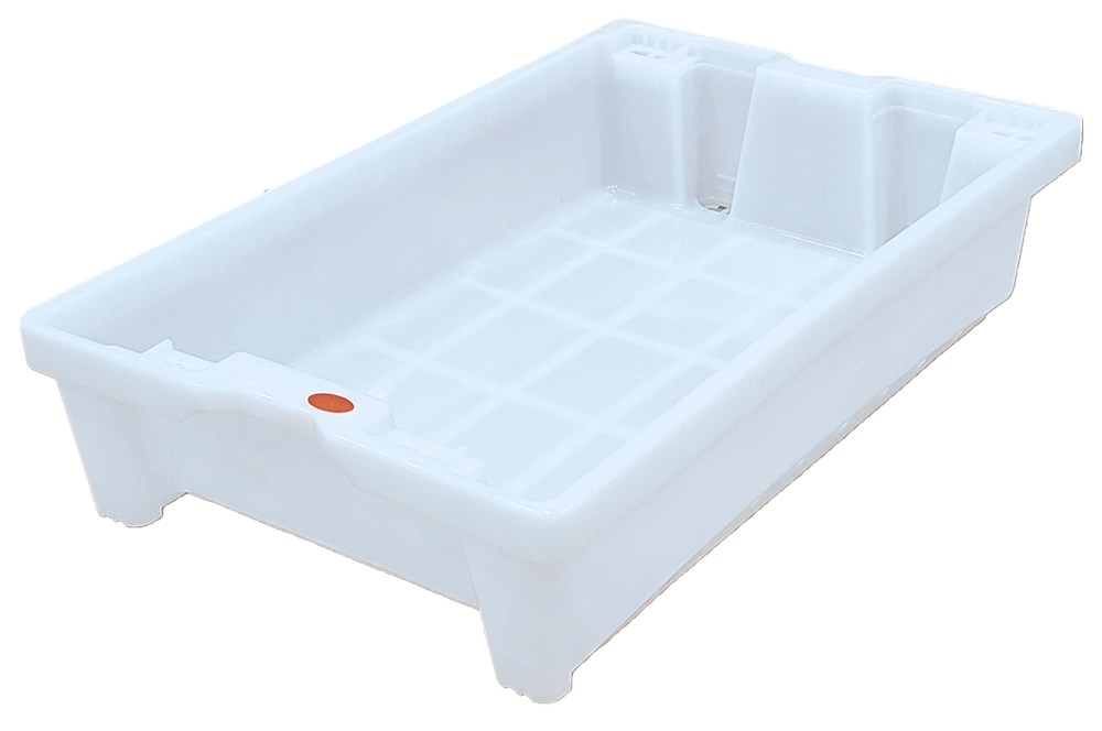 Cajón para pescado o marisco con drenaje