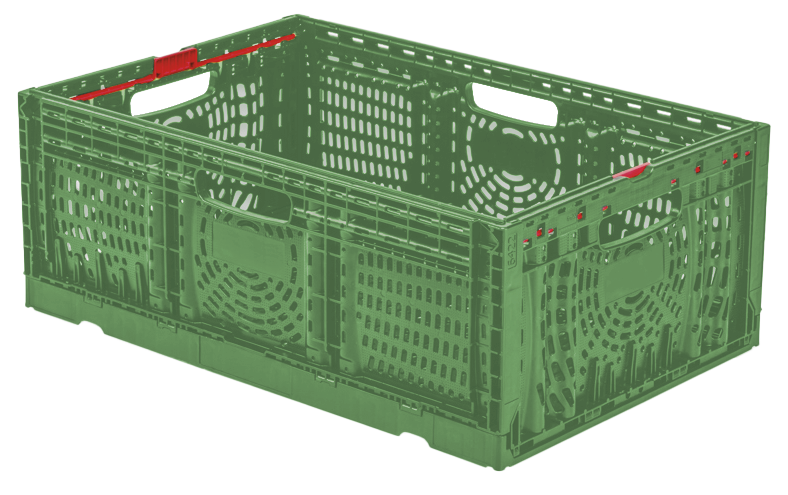 Cesta alimentaria plegable