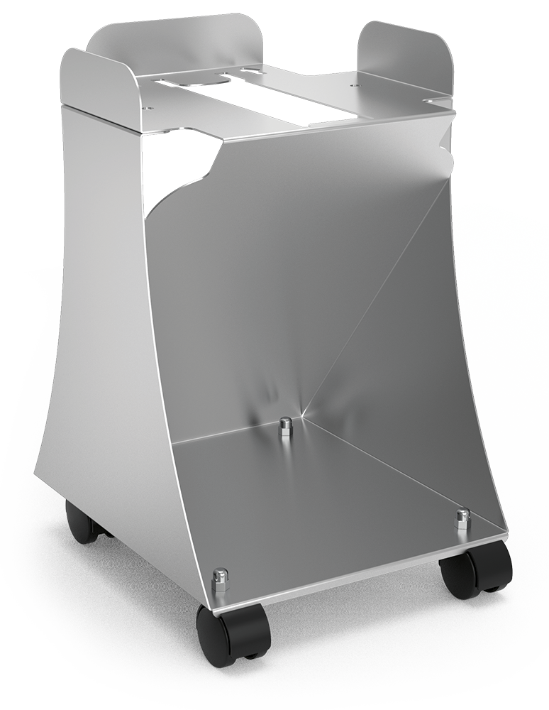 Elevador inox para cesta de supermercado