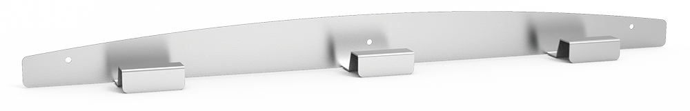 Perchero mural de acero inoxidable