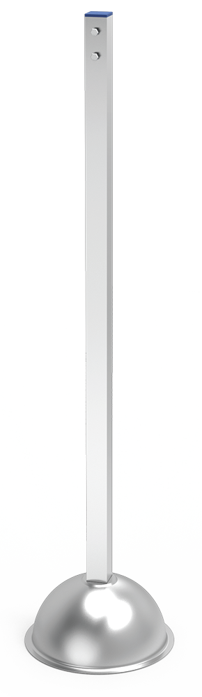 Columna de acero inoxidable para dispensadores de ticket