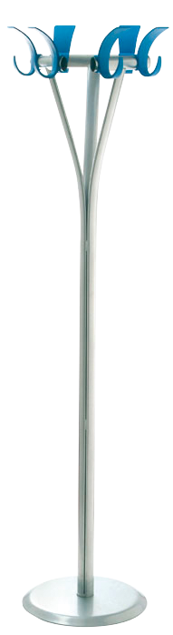 Perchero metálico con soporte