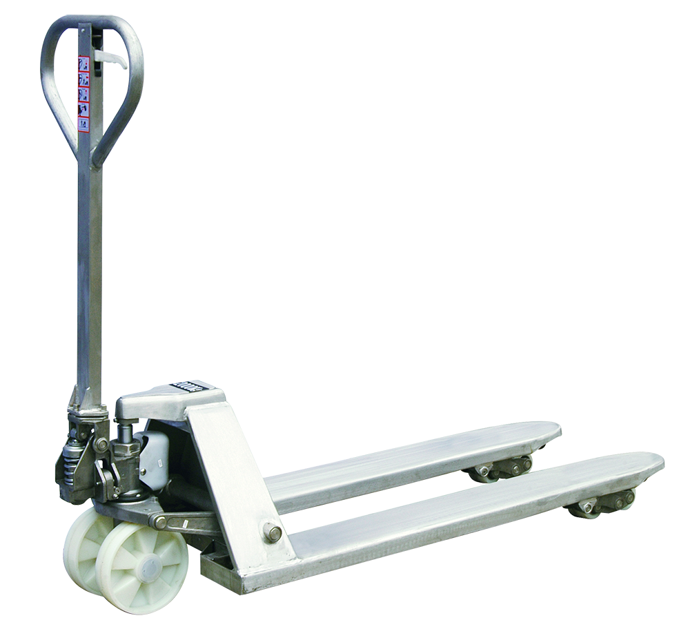 Transpaleta de acero inoxidable