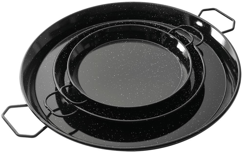 Paellera, acer esmaltat