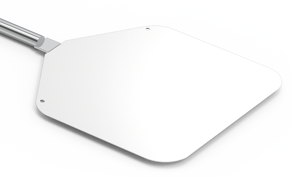 Pala llisa per a pizza pispo llarg acer inoxidable