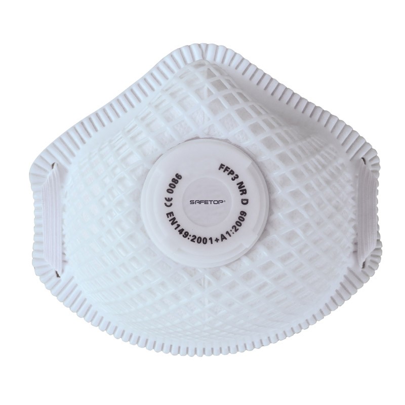 FFP3 NR D, mascarilla con malla y válvula metal free