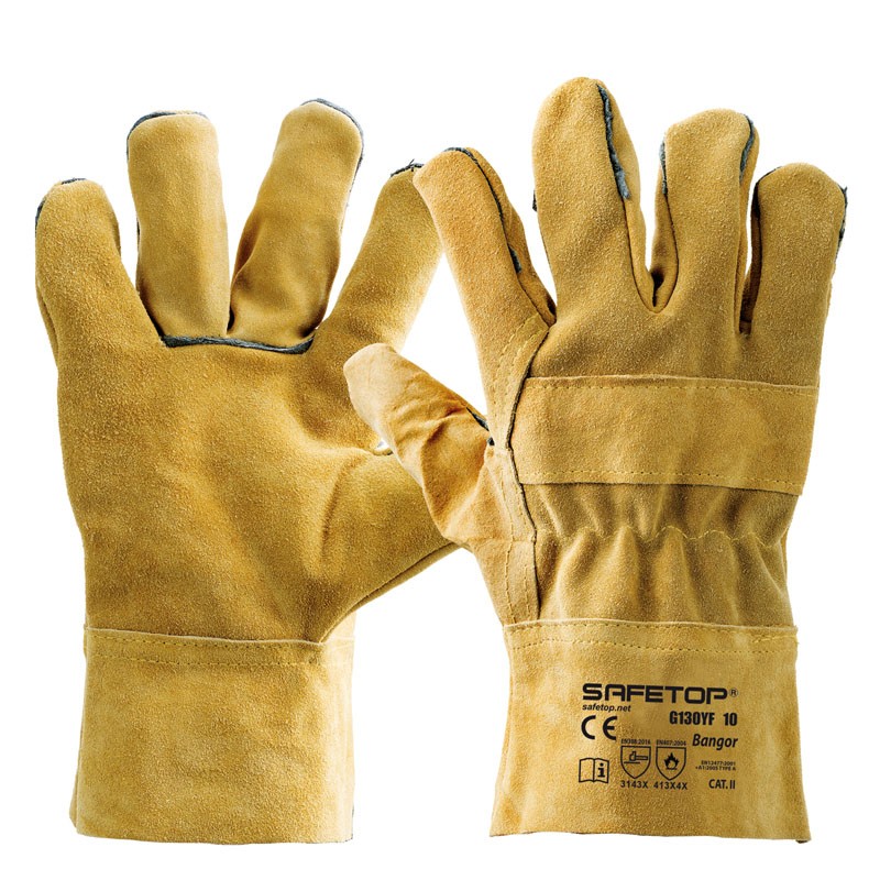 BANGOR, guante de soldador piel serraje 28 cm t.9 / 10
