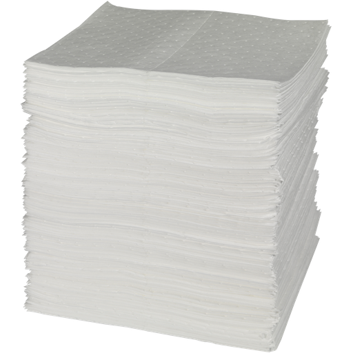 [HPA98U] 100 Hojas Absorbentes De Hidrocarburos De Doble Espesor Con 2 Capas De Refuerzo.