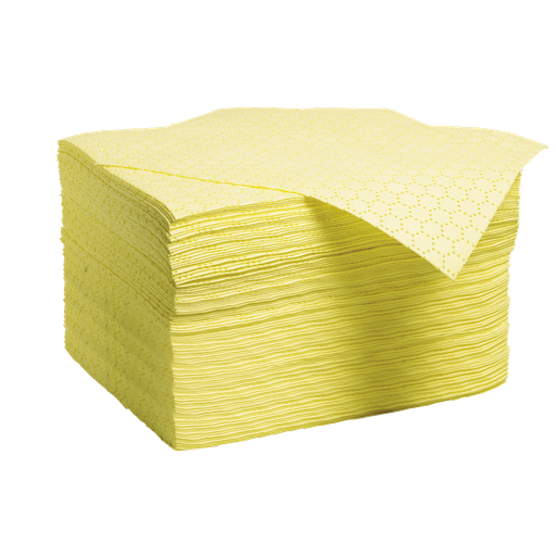 [CPA3163H] 100 Hojas Absorbentes Para Productos Químicos De Doble Espesor Con 1 Capa De Refuerzo.