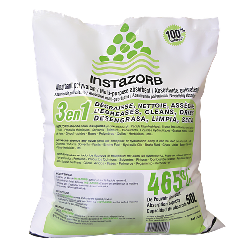 [040.719.57] Bolsa De 30 Litros De Absorbente Mineral Universal Instazorb.