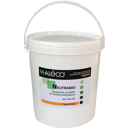 [JLN110B] POLVO GELIFICANTE Y DESINFECTANTE PARA FLUIDOS BIOLÓGICOS EN CUBO DE 14,5 KG.