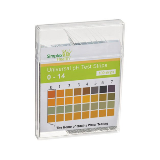 [BAND-PH] Lote De 100 Tiras De Prueba De Ph 0-14.