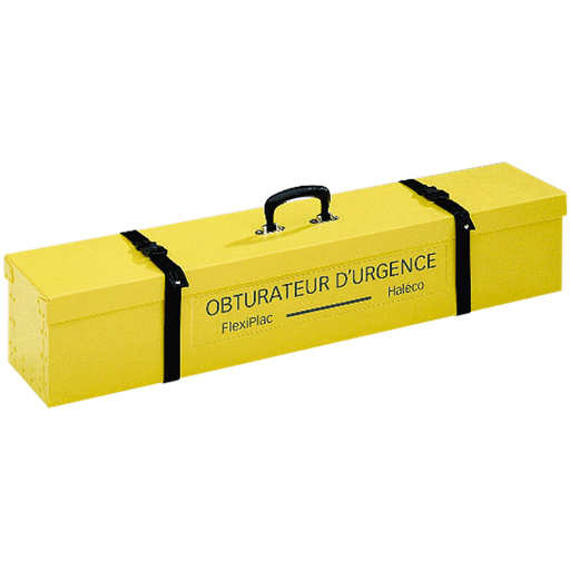 [001.630.11] ESTUCHE DE TRANSPORTE Y ALMACENAMIENTO DE PLACAS DE OBTURACIÓN CON FIJACIÓN EN PARED.