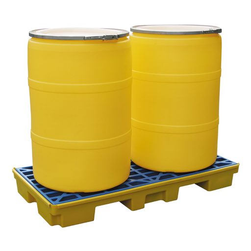 [032.680.96] Plataforma De Retención De Polietileno Para 2 Bidones, 80 Litros.