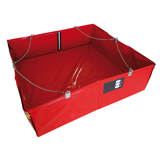 [080.266.35] Kit De Descontaminación Con Cubeto Flexible Plegable De 900L Con Revestimiento