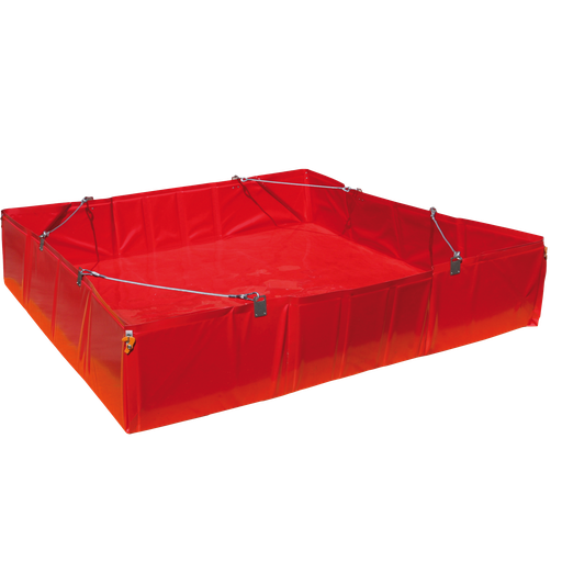 [074.283.76] CUBETO FLEXIBLE DE DESCONTAMINACIÓN DE 1600L PLEGABLE CON REVESTIMIENTO.